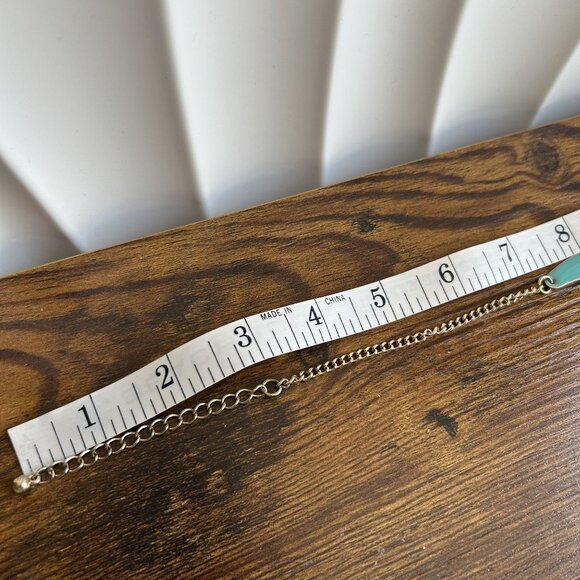 Amrita Singh Turquoise Enamel Broome Street Statement Bib Necklace NKC5026 - Picture 9 of 10